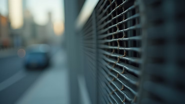 Close-up view of a well-maintained HVAC unit